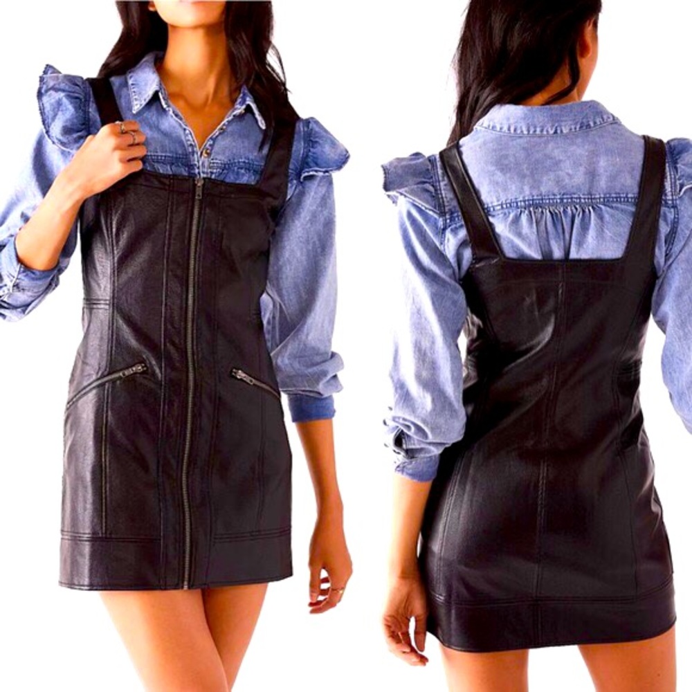 Free People Black Mini Dress